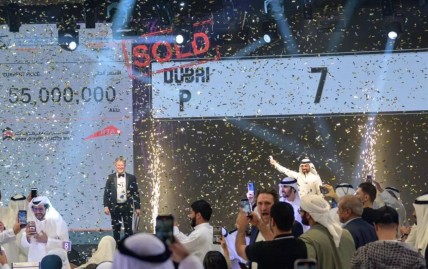 World Record-Breaking License Plate Auction in Dubai Sells the Number Plate ‘P7’ for 55 Million Dirhem